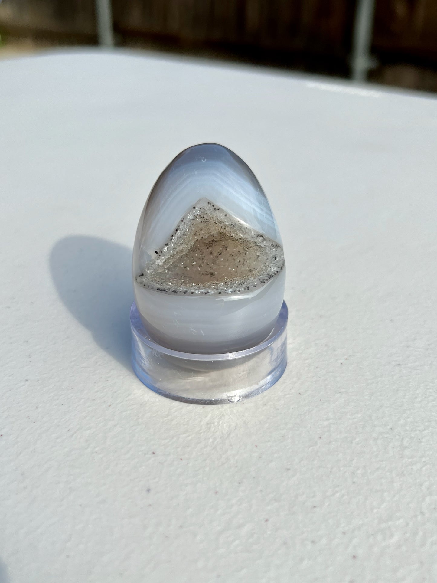 2.5" Small/Medium Druzy Geode Agate Polished Gemstone Egg