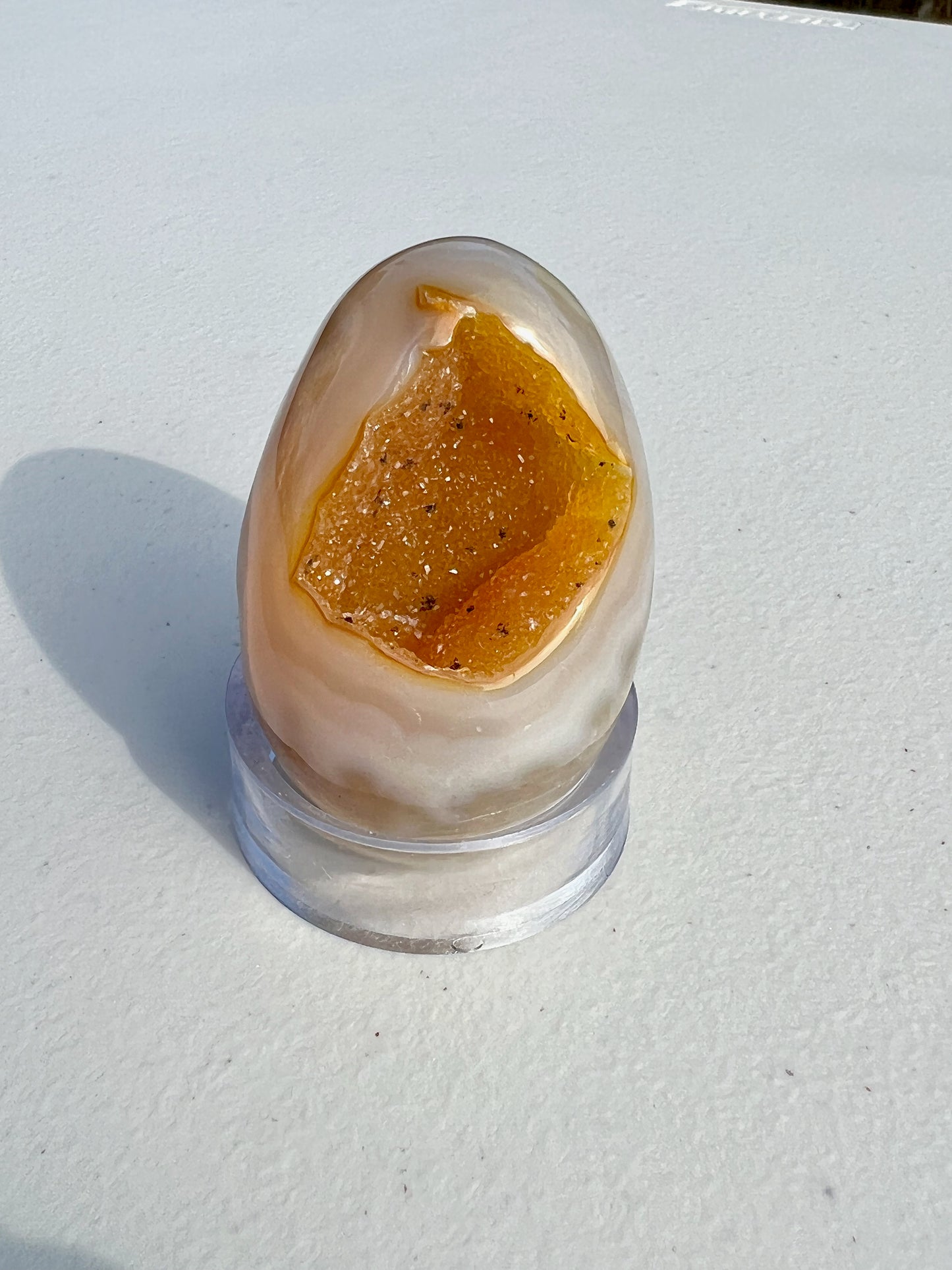 2.5" Small/Medium Druzy Geode Agate Polished Gemstone Egg