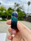 2" Gorgeous AAA Rainbow Fluorite Tower Crystal Points